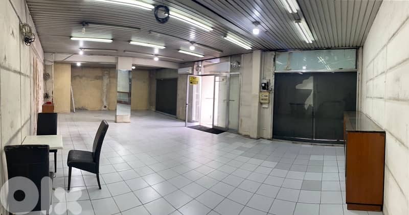 GROUND FLOOR 240m SHOP+TERRACE RENT MAR MKHAYEL GEMMAYZE BEIRUT