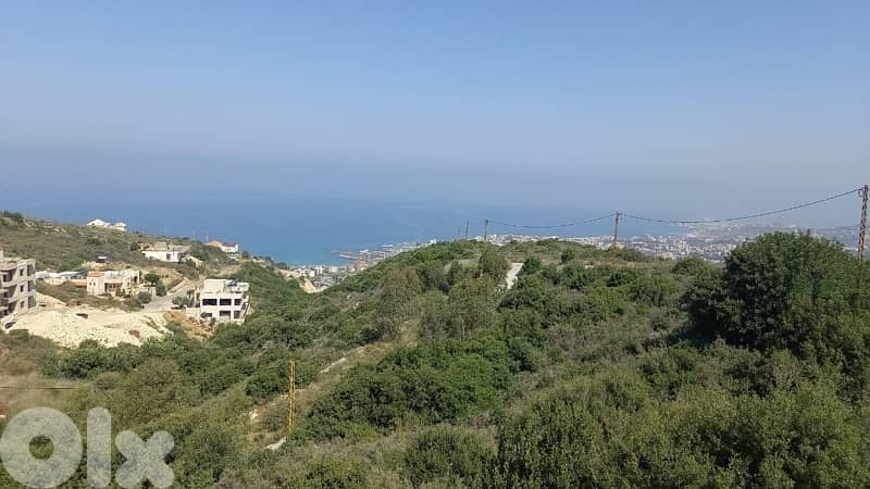 1540m Land zone 25/50 Sea View Eddeh Batroun 5 mins highway