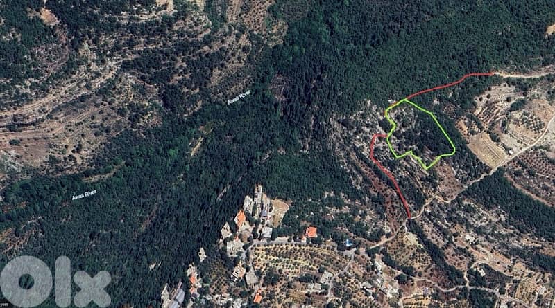 6800m Land Agriculture 5% one floor construct Boutme Chouf Mokhtara