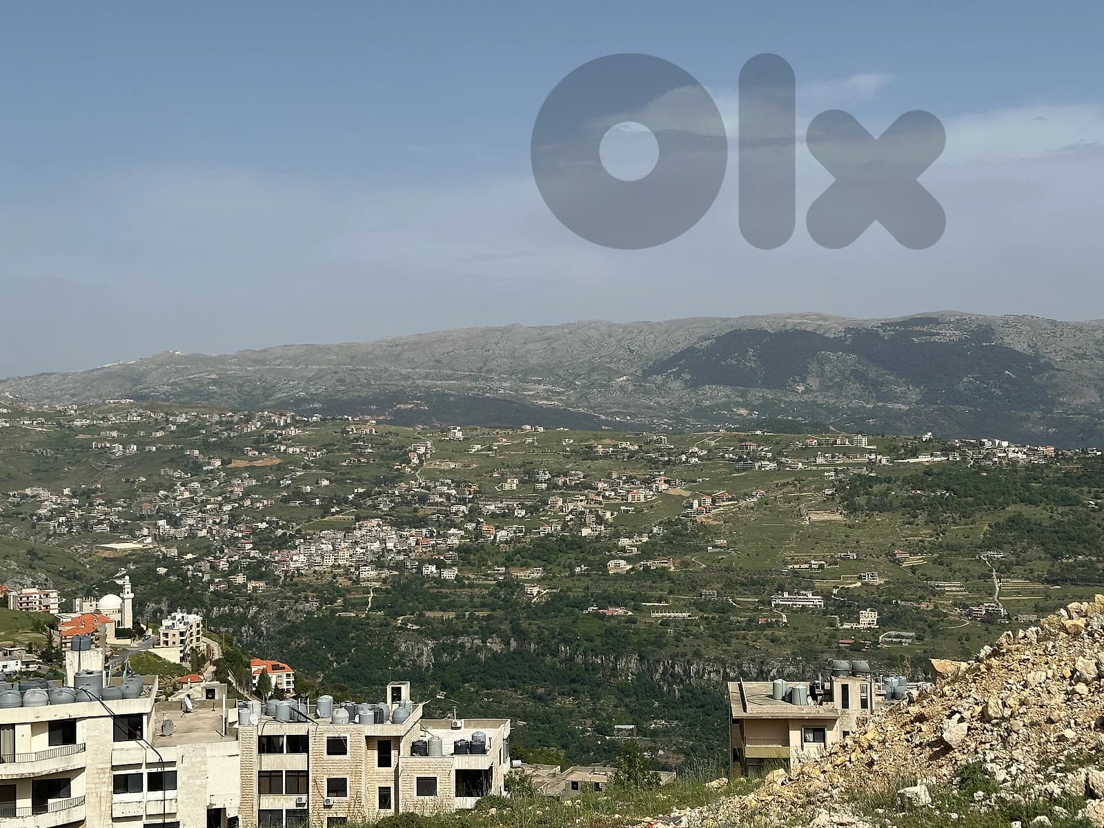 1000m land zone 30/90 Building residential Bhamdoun Village vs Chanai