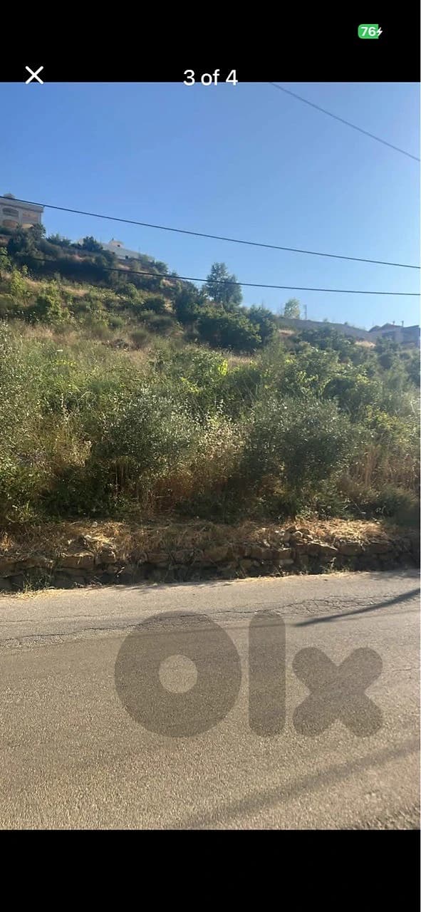 848/1456m land zone 25/50 residential 2/3 floors Btalloun Bhamdoun